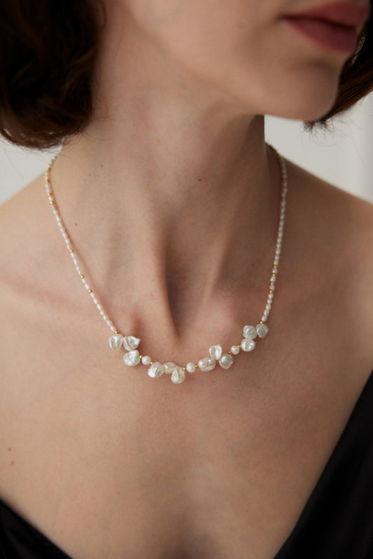 Baroque and Rice Pearl Necklace